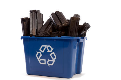 Recycling container full of toner cartridges from laser printers.
[url=/file_search.php?action=file&lightboxID=4733785]My lightbox of Recycling related images[/url]